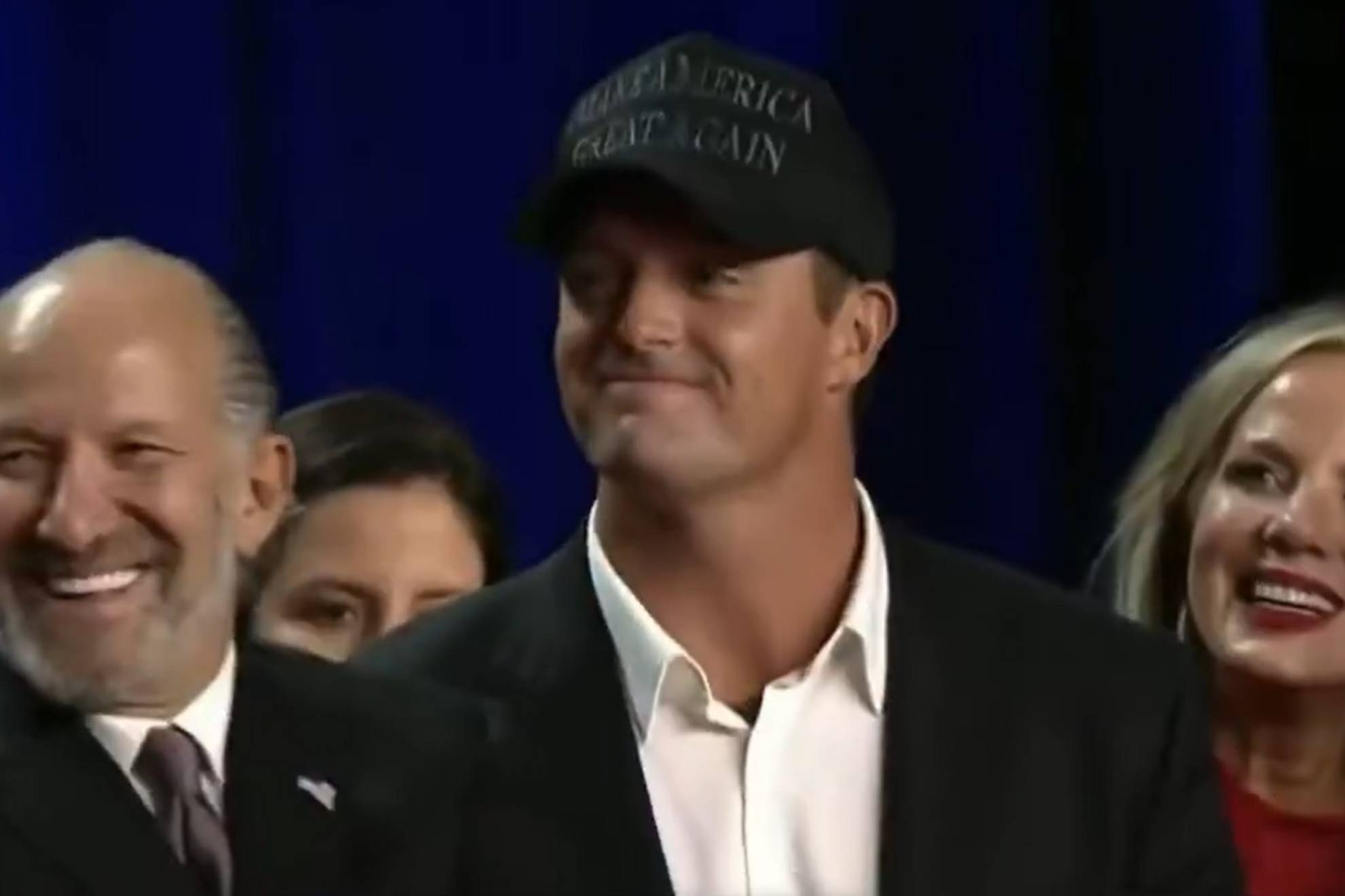 Bryson DeChambeau, after being claimed by Donald Trump.