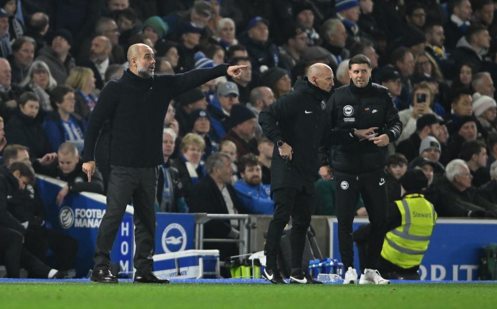 Pep Guardiola, along with Fabian Hürzeler.