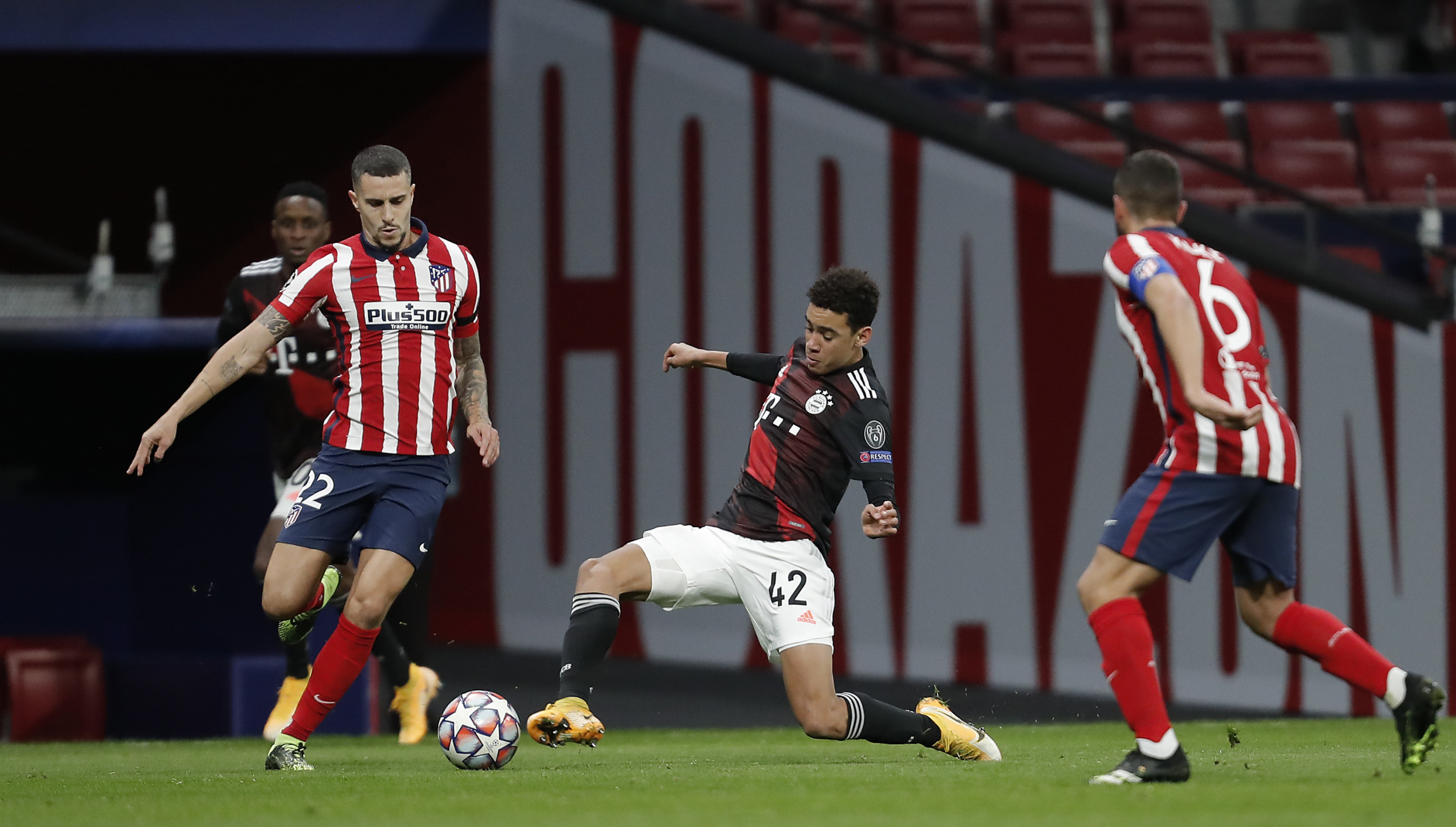 Musiala, during a Champions League match against Atlético de Marid