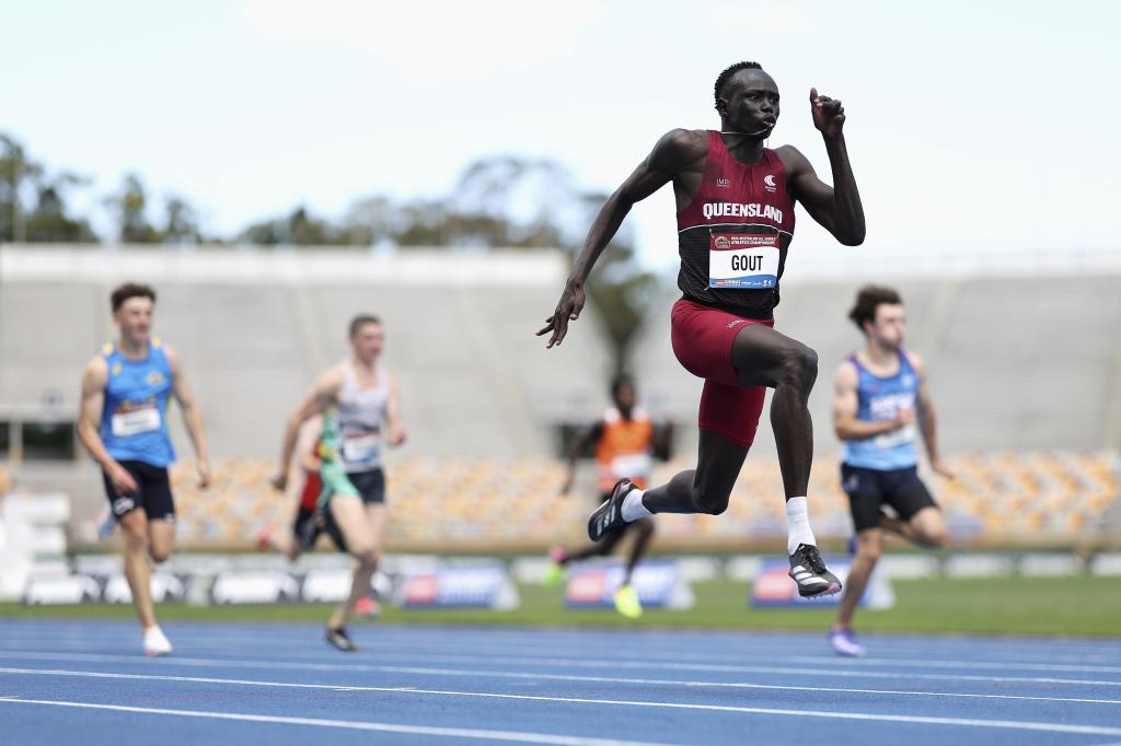 Gout Gout, in the final of 100 of the Australian nationals