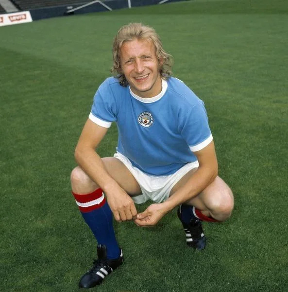 Denis Law, United Legend, playing for Manchester City