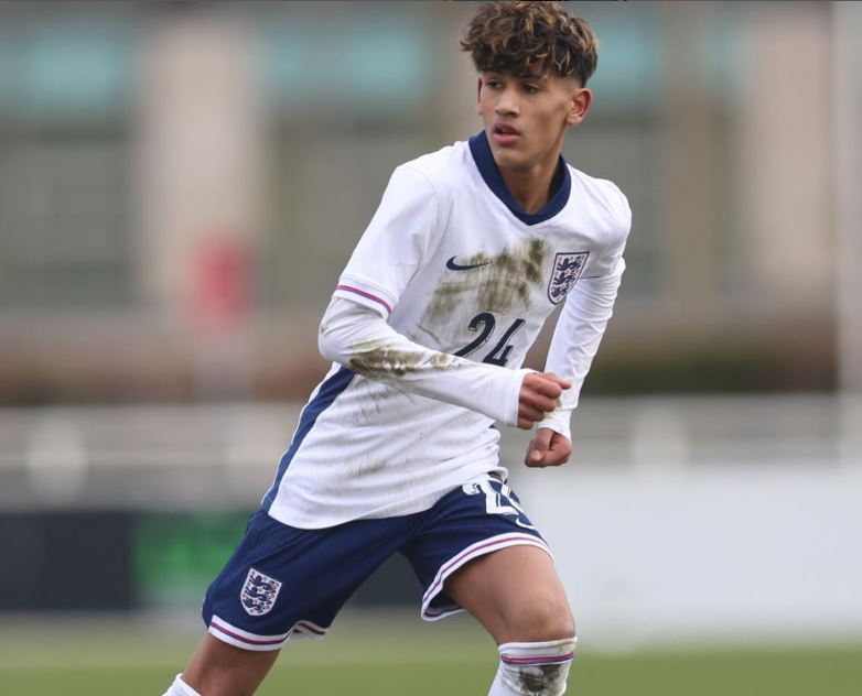 'JJ' Gabriel, with England.